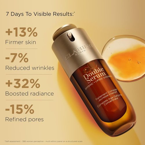 Clarins Smooth and Glow Starter Set - 5-Piece Skincare Collection with Full Size Double Serum 1 oz