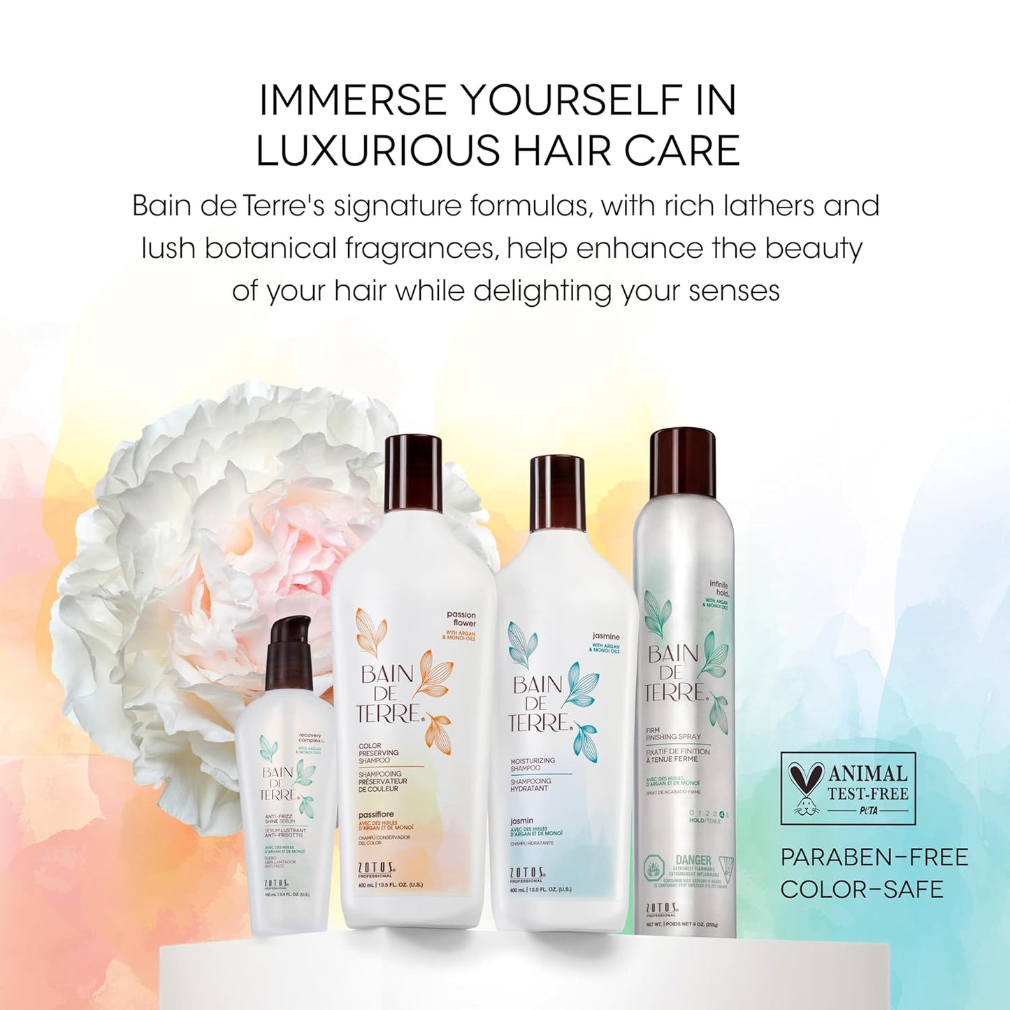 Bain de Terre Balancing Shampoo & Conditioner Set - Green Meadow | Restores Balance for Oily Hair | 33.8 Fl Oz