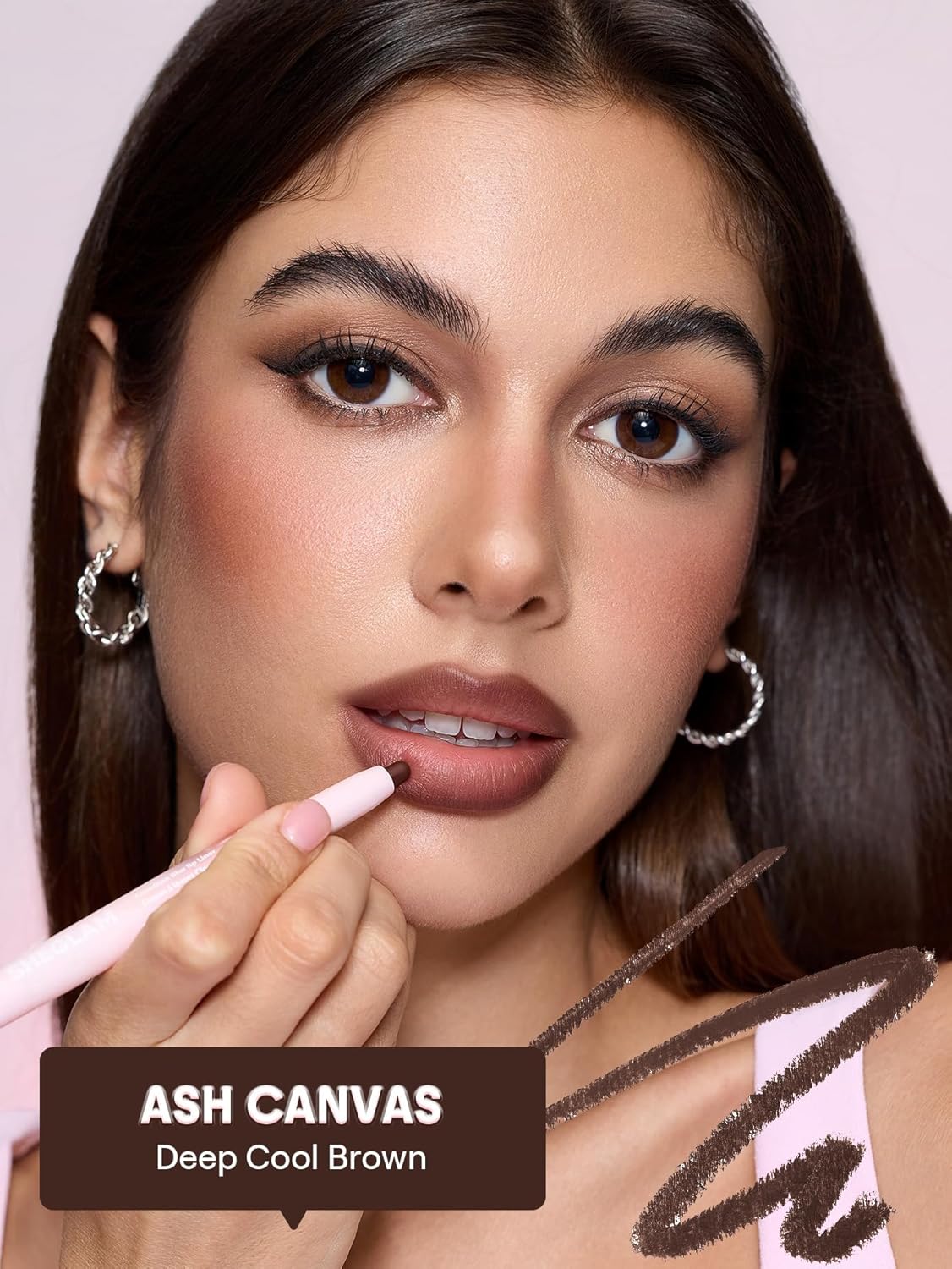 SHEGLAM Cloudline Lip Liner - Long Lasting Vegan & Cruelty-Free Lip Stain in Ash Canvas