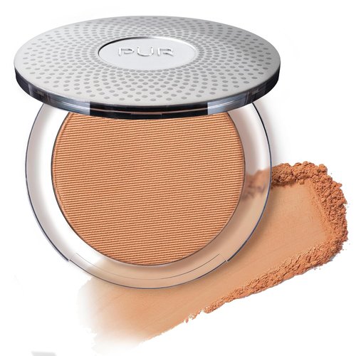 PÜR MINERALS 4-in-1 Pressed Mineral Makeup Powder Foundation with SPF 15 | Buildable Medium to Full Coverage