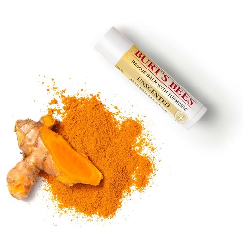 Burt's Bees Unscented Lip Balm - Antioxidant-Rich Turmeric Formula | Natural Care, 2 Tubes, 0.15 oz