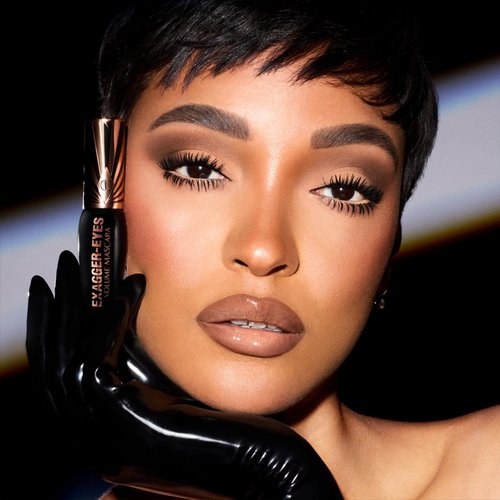Charlotte Tilbury Exagger-Eyes Volume Mascara - Volumizing Black Mascara with 28-Hour Smudge-Proof & Flake-Proof Wear - Designed with a Ultra-Curved Brush