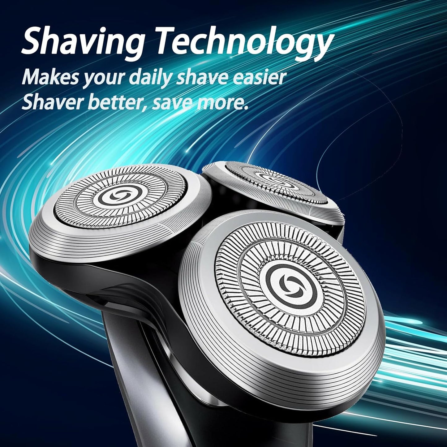 SH90 Shaver Replacement Heads - Compatible with Philips 9000 Series S9531, S9721/84, S9511, S8950