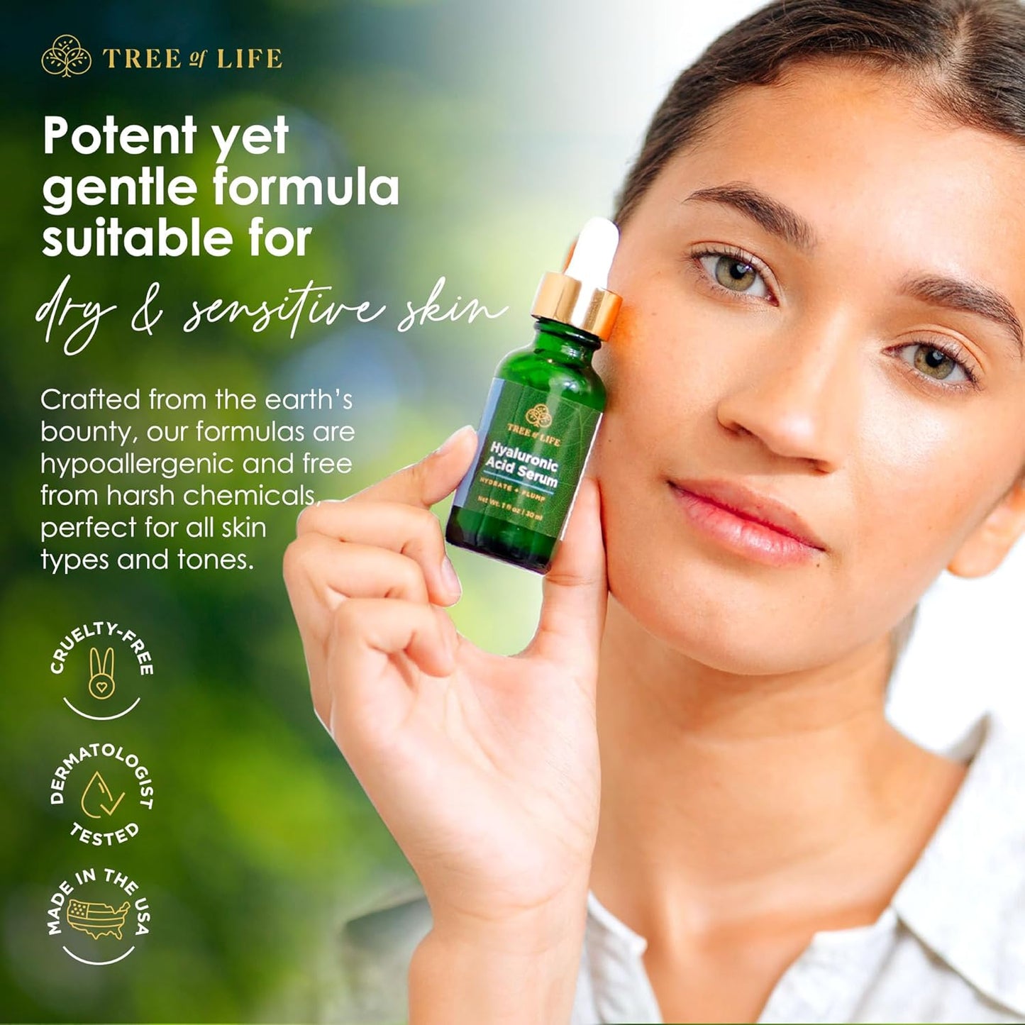 Tree of Life Beauty Facial Skin Care Set - Brightening & Hydrating Serums with Vitamin C, Retinol & Hyaluronic Acid | 1 Fl Oz (Pack of 3)