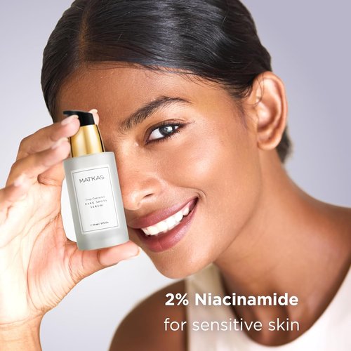 MATKAS Korean Dark Spot Corrector Serum - Niacinamide Brightening for Oily Skin | 1 Fl. Oz.