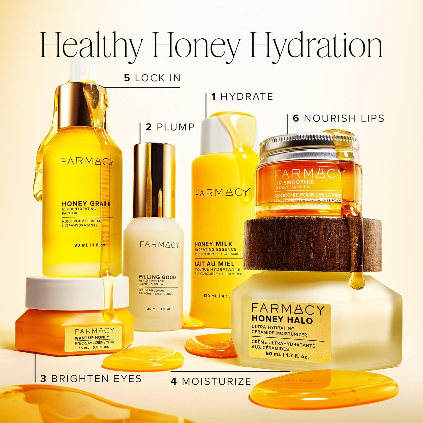 Farmacy Honey Milk Face Essence - Hydrating Milky Toner with Honey & Ceramides | Soothes & Strengthens Skin Barrier (50ml)