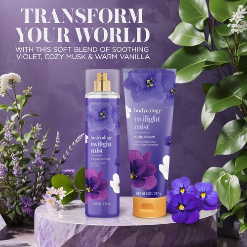 Bodycology Long-Lasting Fragrance Body Mist, Twilight Mist, 8 fl oz