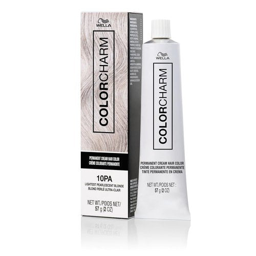 COLORCHARM Permanent Cream Hair Dye - Ash Blonde | 100% Gray Coverage | Vegan & Paraben-Free | 2 oz.