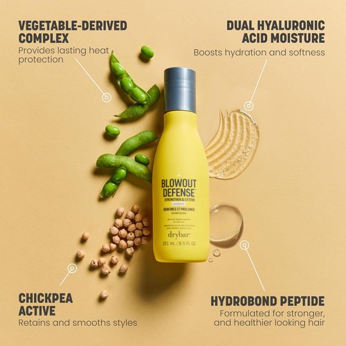 Drybar Blowout Defense Shampoo - Strengthen & Extend Your Hair | 8.5 Fl Oz