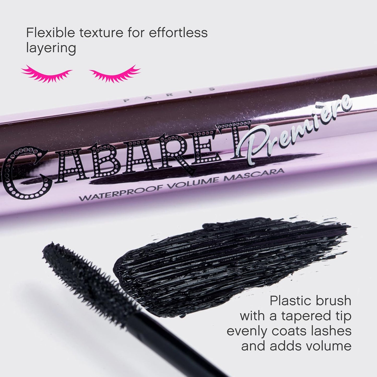 Vivienne Sabó Cabaret Premiere Black Mascara - Waterproof, Volume & Length, 0.3 Fl Oz | Cruelty-Free