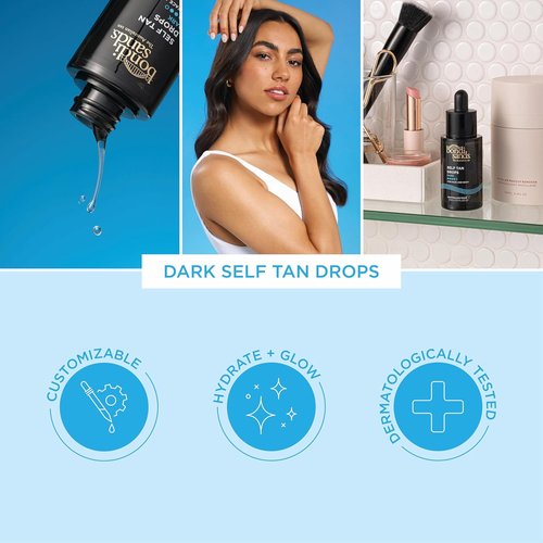 Bondi Sands Hydrating Self Tan Drops - Perfect for Face & Body | 1.01 FL OZ, 2 Shade Options