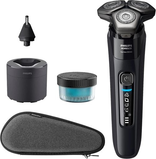 Philips Shaver Series 9000 | Wet & Dry Electric Shaver with Lift & Cut System, SenseIQ Tech