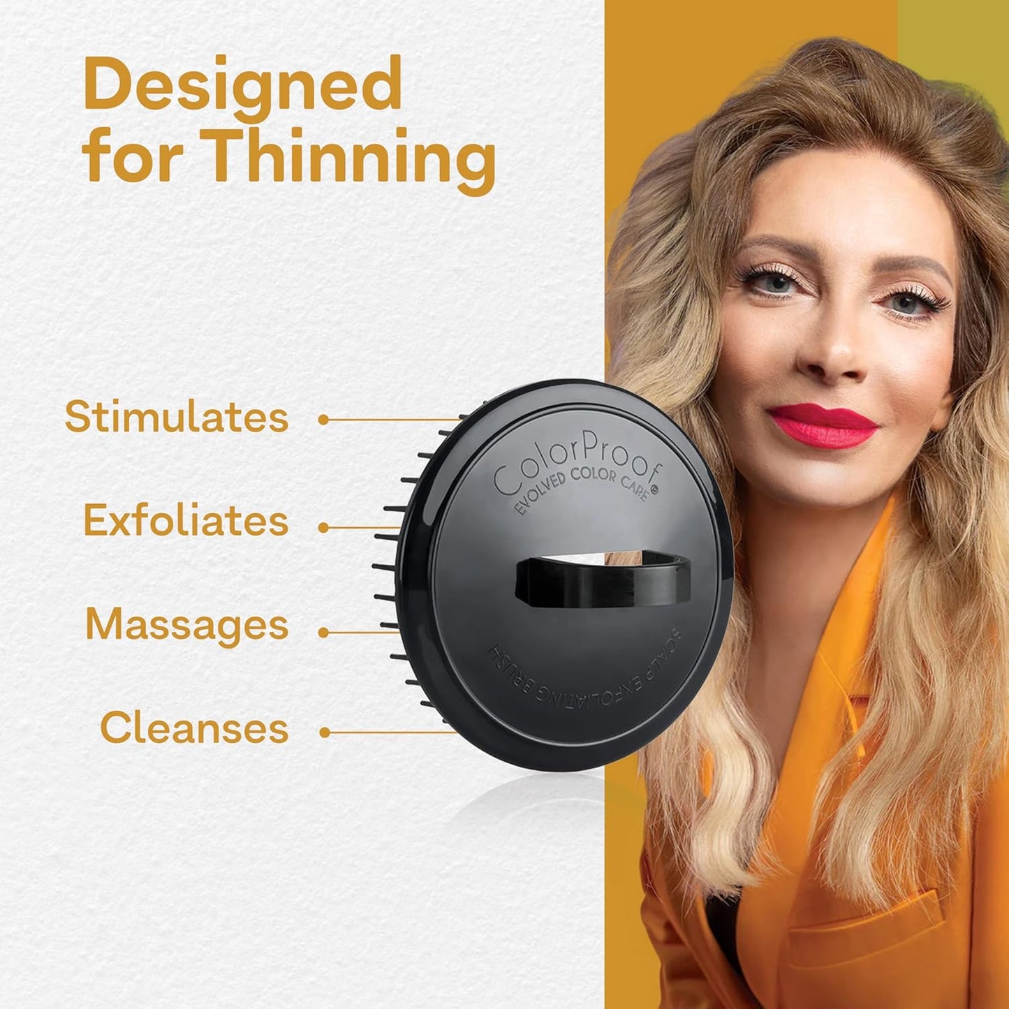 Colorproof Scalp Brush - Exfoliator for Thinning Hair | Promotes Growth & Removes Buildup