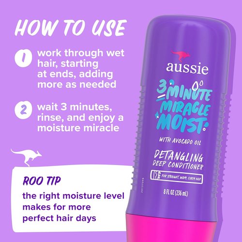 Aussie Total Miracle Hair Care Bundle - Paraben-Free Shampoo, Conditioner & Deep Treatment | 26.2 & 8 Fl Oz