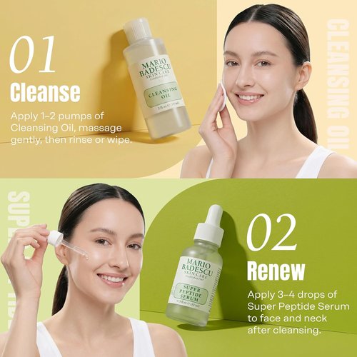 Mario Badescu Good Skin Is Forever 5-Piece Set - Hydrating Cleansing Oil, Peptide Serum, Night Cream & More