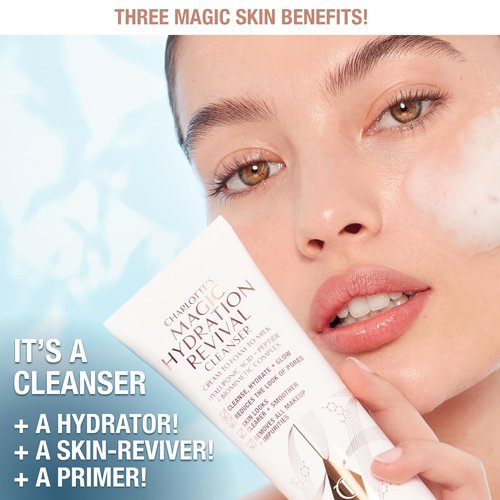Charlotte Tilbury Immediate Skin Revival Mini Skincare Set - Travel Size Kit with Glow Toner, Magic Serum & Cream for Radiant Skin