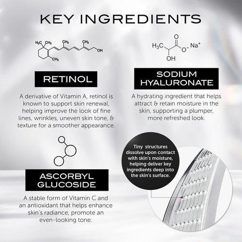 111SKIN Wrinkle Erasing Retinol Patches - Non-Invasive Forehead & Under Eye Treatment | Vitamin C & Peptides, 3 x 1.23 oz