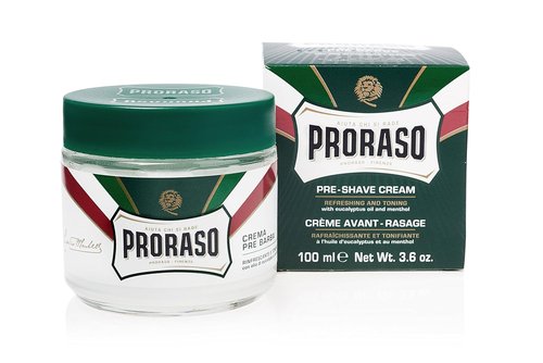 Proraso Pre-Shave Cream - Refreshing & Toning Formula | 3.6 oz for Smooth Shaving