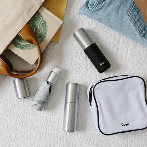 S'well Travel Bottle Set - 3 Lightweight, Leakproof Aluminum Bottles for Toiletries | TSA Approved