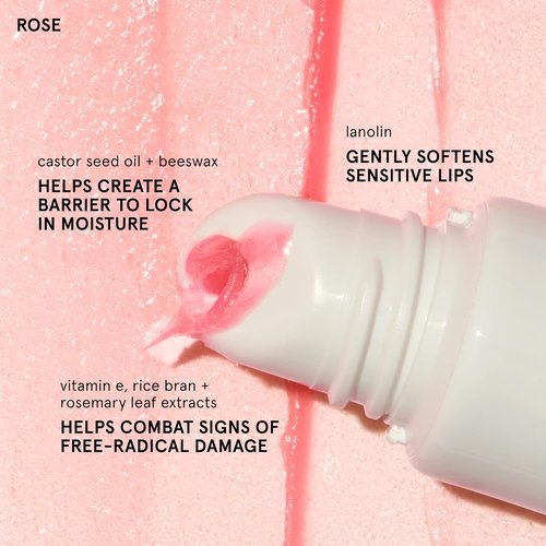 Glossier Balm Dotcom Hydrating Tinted Lip Balm - 12Hr Moisture for Dry Lips & Skin - Rose Pink Tint, 15ml