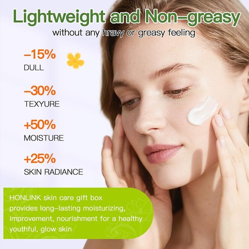 Glown 6-Piece Hydrating Skincare Set - Vitamin C & Niacinamide | Complete Face & Body Care Kit for Women