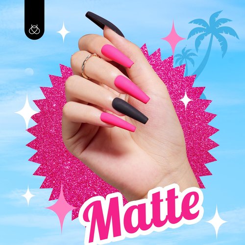 Beetles Pink Gel Nail Polish - Year 2 Kilo Hot Pink Gel Polish, 15ML/0.51Fl Oz Neon Color, Soak Off UV LED Lamp Nail Art, Long-Lasting Manicure Salon DIY Home Spring Nails - Gifts for Her