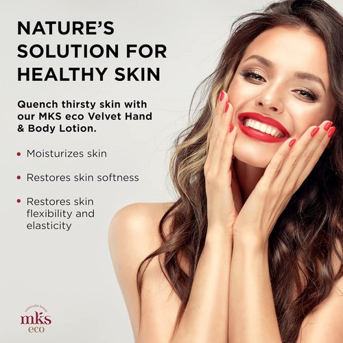 MKS Eco Velvet Hand & Body Lotion - Restores Skin Softness with Moroccan Argan Oil - 10 oz | Vegan & Cruelty-Free
