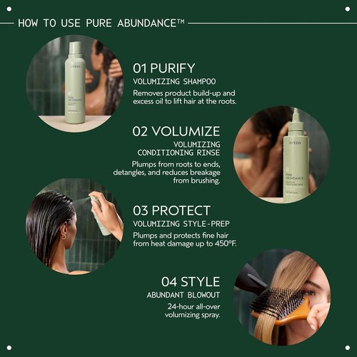 Aveda Pure Abundance Volumizing Shampoo & Conditioner Set - Full Size Hair Volume Products for Fine Hair