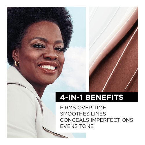 L'Oreal Paris Age Perfect 4-in-1 Tinted Face Balm Foundation - Firming Serum, Deep 10, 0.61 Oz