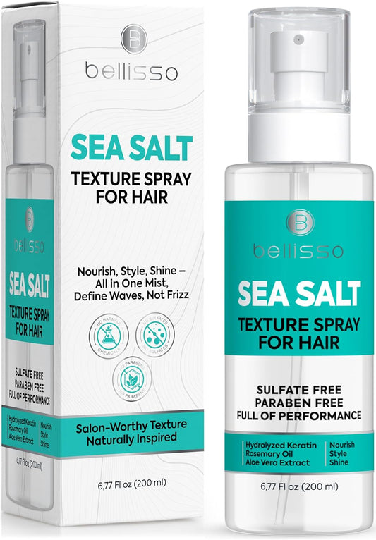 Sea Salt Spray | Texturizing Hair Spray for Volume - Alcohol-Free Formula - Travel Size for All Hair Types