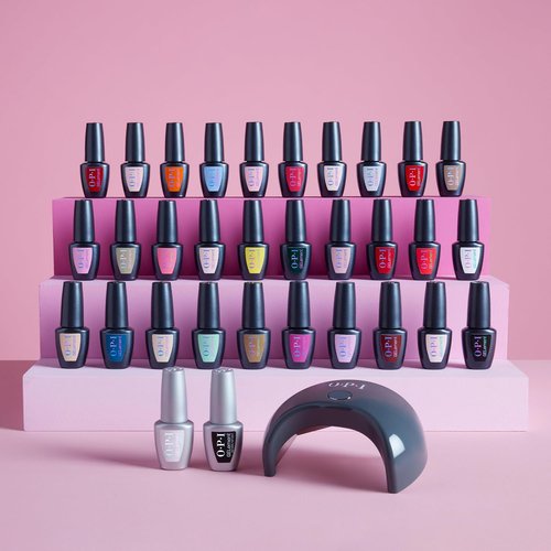 OPI GELement Gel Nail Polish System - DIY Salon Quality with LED Curing Lamp | Assorted Colors & Vegan Soak Off Removal