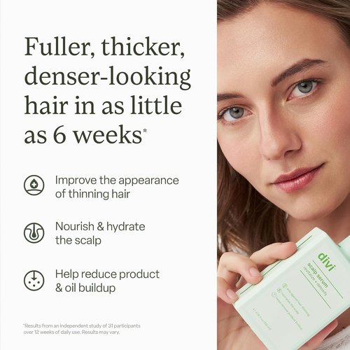 Divi Scalp Serum - Non-Greasy Formula with Amino Acids & Caffeine | Promotes Healthy Scalp & Fuller Hair