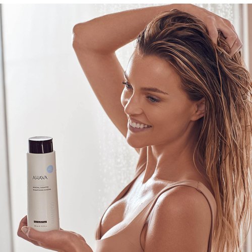 AHAVA Dead Sea Water Mineral Shampoo - Gentle Hydrating Formula for All Hair Types | Softens, Shines & Nourishes