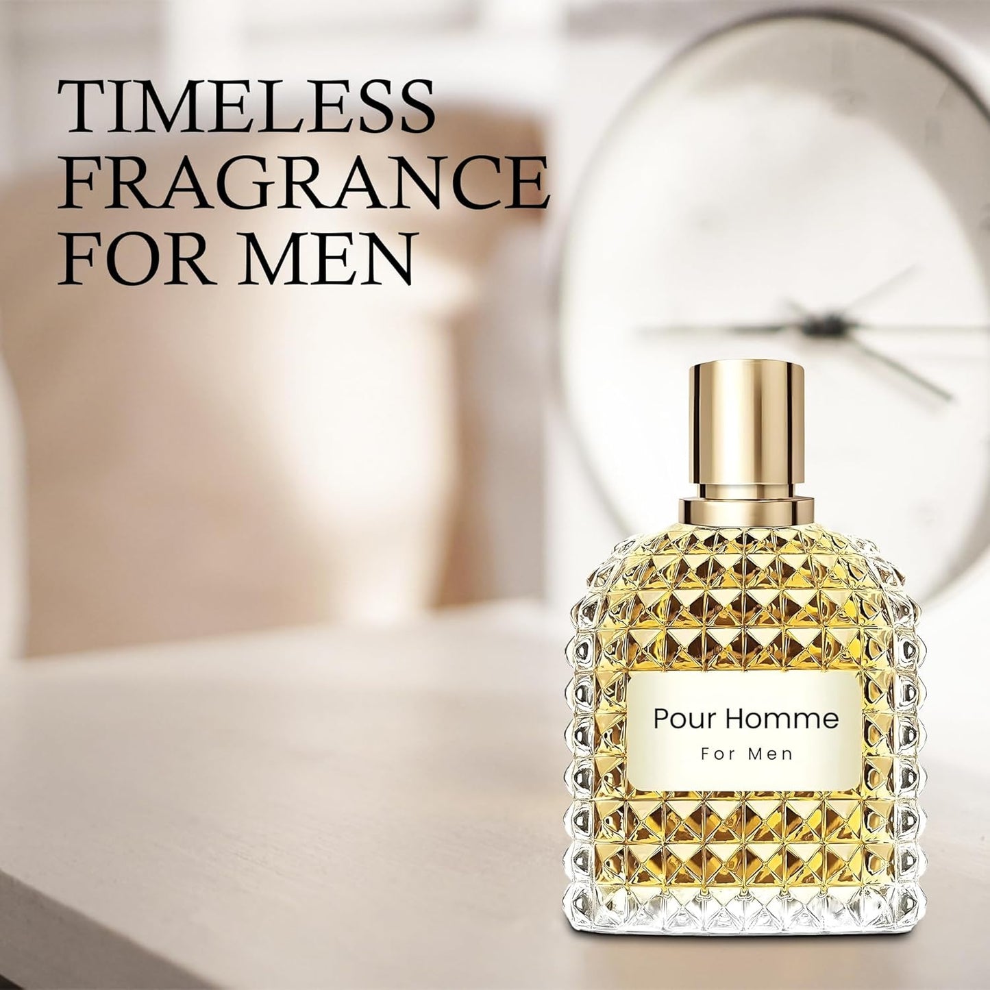 Valentine Men's Cologne Gift Set - 3 Luxury Eau de Toilettes | Vanilla Bourbon, Leather & Amber Fragrance | 3.4 Fl Oz Each