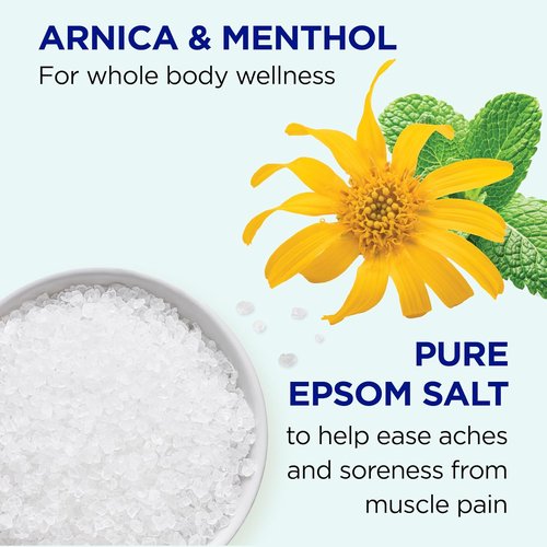 Dr Teal's Epsom Salt Magnesium Soak - Arnica Body Relief with Menthol & Essential Oils, 3 lbs
