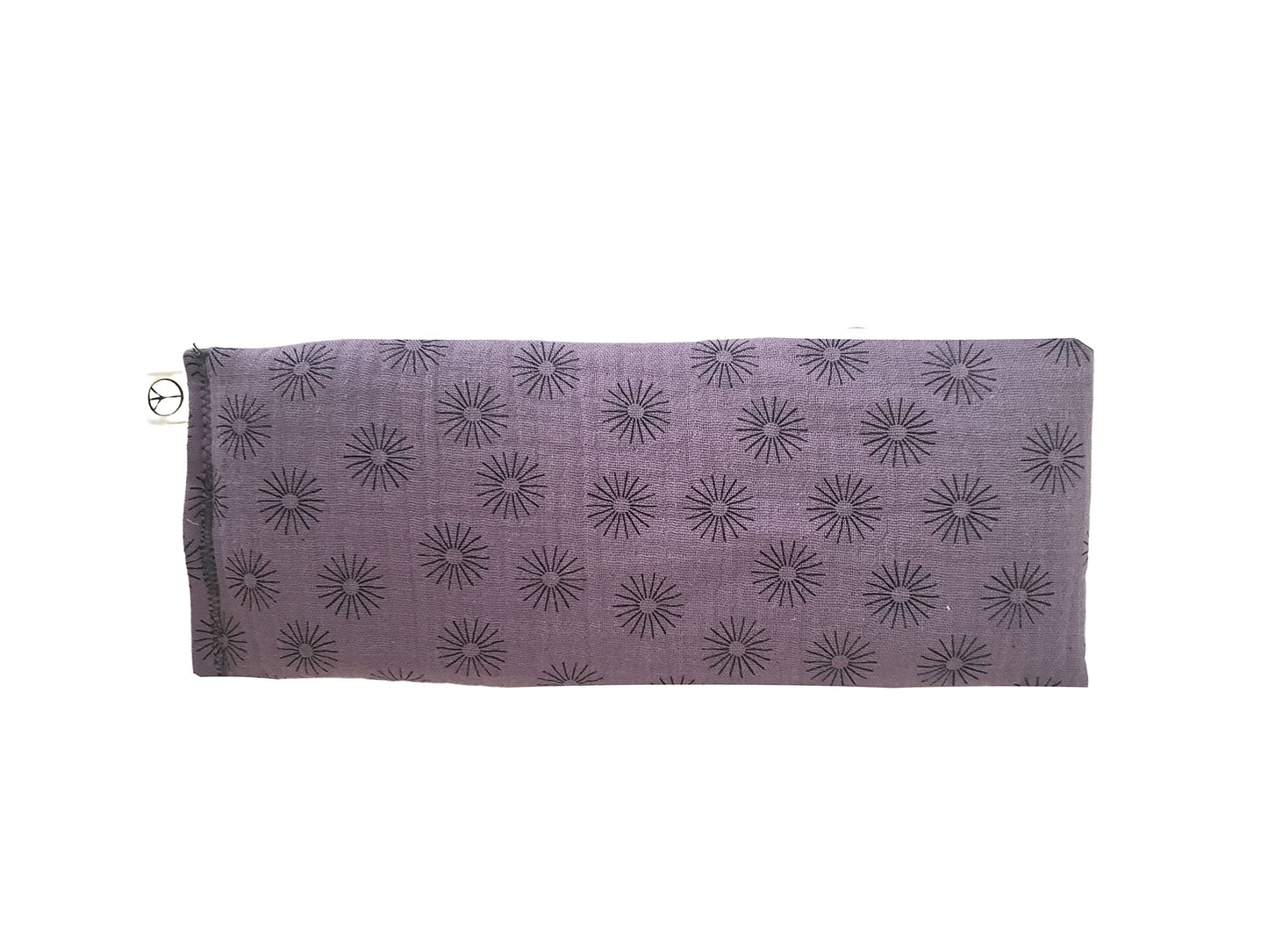Peacegoods Unscented Eye Pillows (Sampler Pack of 5) - Soft Cotton Gauze Flannel - Filled with Flax Seed Weighted for Yoga Meditation Headache Relief Sleep Massage Bulk (Purple-Charcoal)