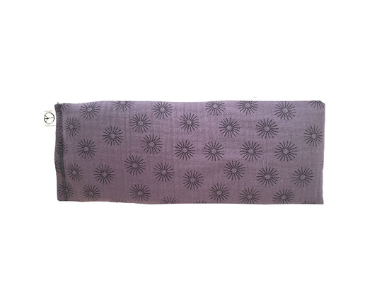 Peacegoods Unscented Eye Pillows (Sampler Pack of 5) - Soft Cotton Gauze Flannel - Filled with Flax Seed Weighted for Yoga Meditation Headache Relief Sleep Massage Bulk (Purple-Charcoal)