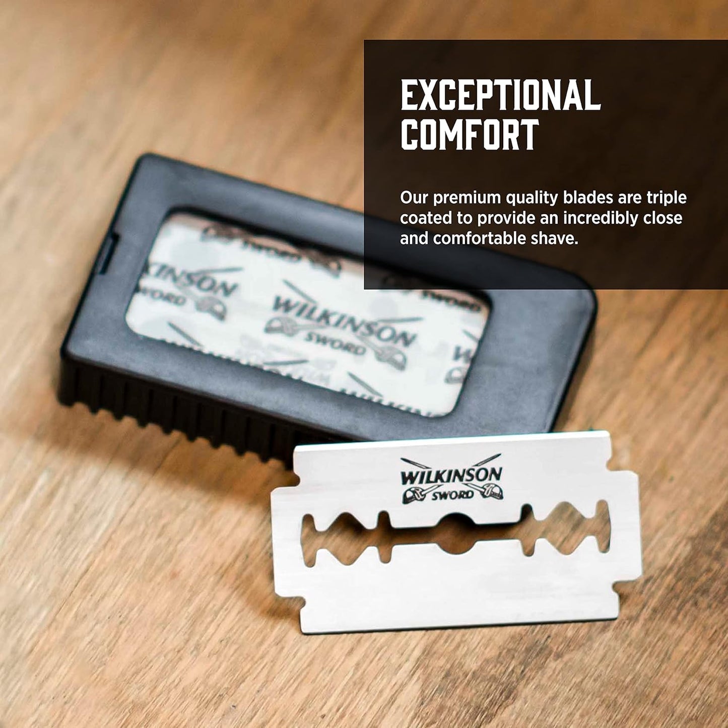 Wilkinson Sword Double Edge Razor - Precision Shaving with 5 Blade Refills | Men's Grooming Essential