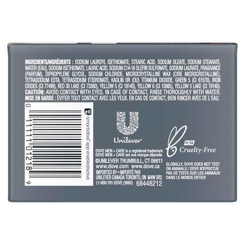 Dove Men+Care Deep Clean Bar Soap - 4 Bars | Moisturizing & Bacteria-Fighting | 3.75 oz Each