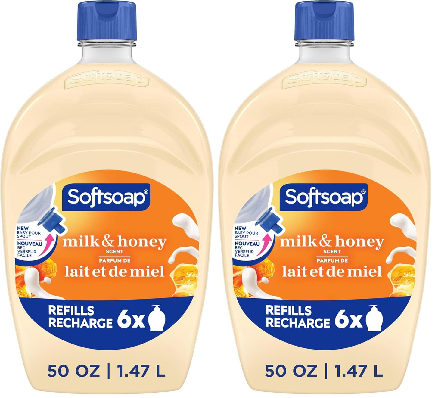 Softsoap Liquid Hand Soap Refill - Milk & Honey Scented, 50 Ounce (Pack of 2)