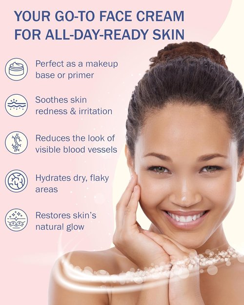 E70 Rosacea Treatment Cream - Gentle Moisturizer for Redness Reduction with Aloe Vera & Hyaluronic Acid | 2.25 fl. oz.