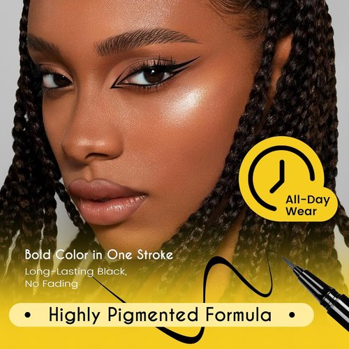 Regine Switzerland Liquid Eyeliner - Waterproof Vegan Formula in Classic Black