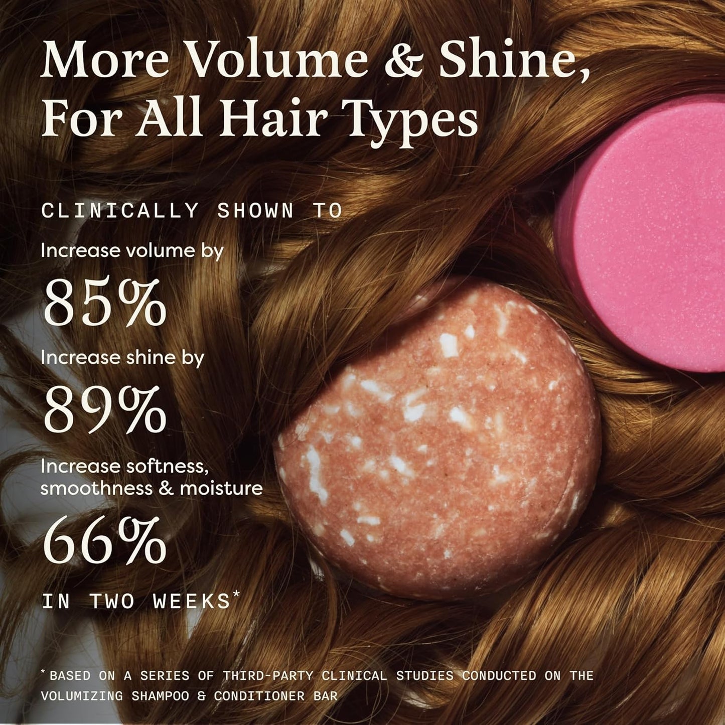 The Earthling Co. Volumizing Shampoo & Conditioner Bar Set - Thickening, Strengthening Formula for Fine Hair - Sulfate & Paraben Free (Vanilla Coconut)
