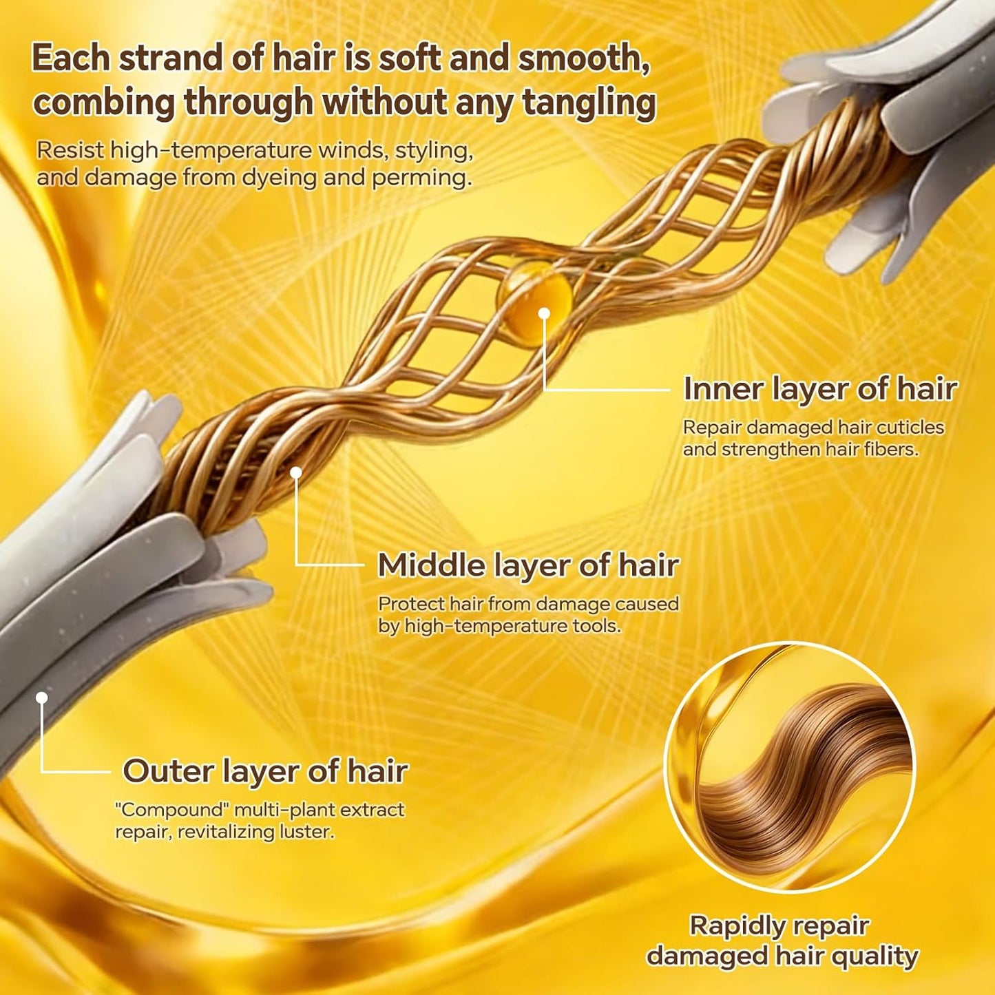 Skiennix Luxury Moroccan Hair Oil - Hydrating Treatment for Dry, Frizzy Hair & Split Ends (100ml)