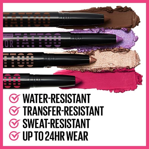 MAYBELLINE Color Tattoo Eye Shadow Stix - Longwear Multi-Use Makeup in I Am Powerful (Rust Matte)