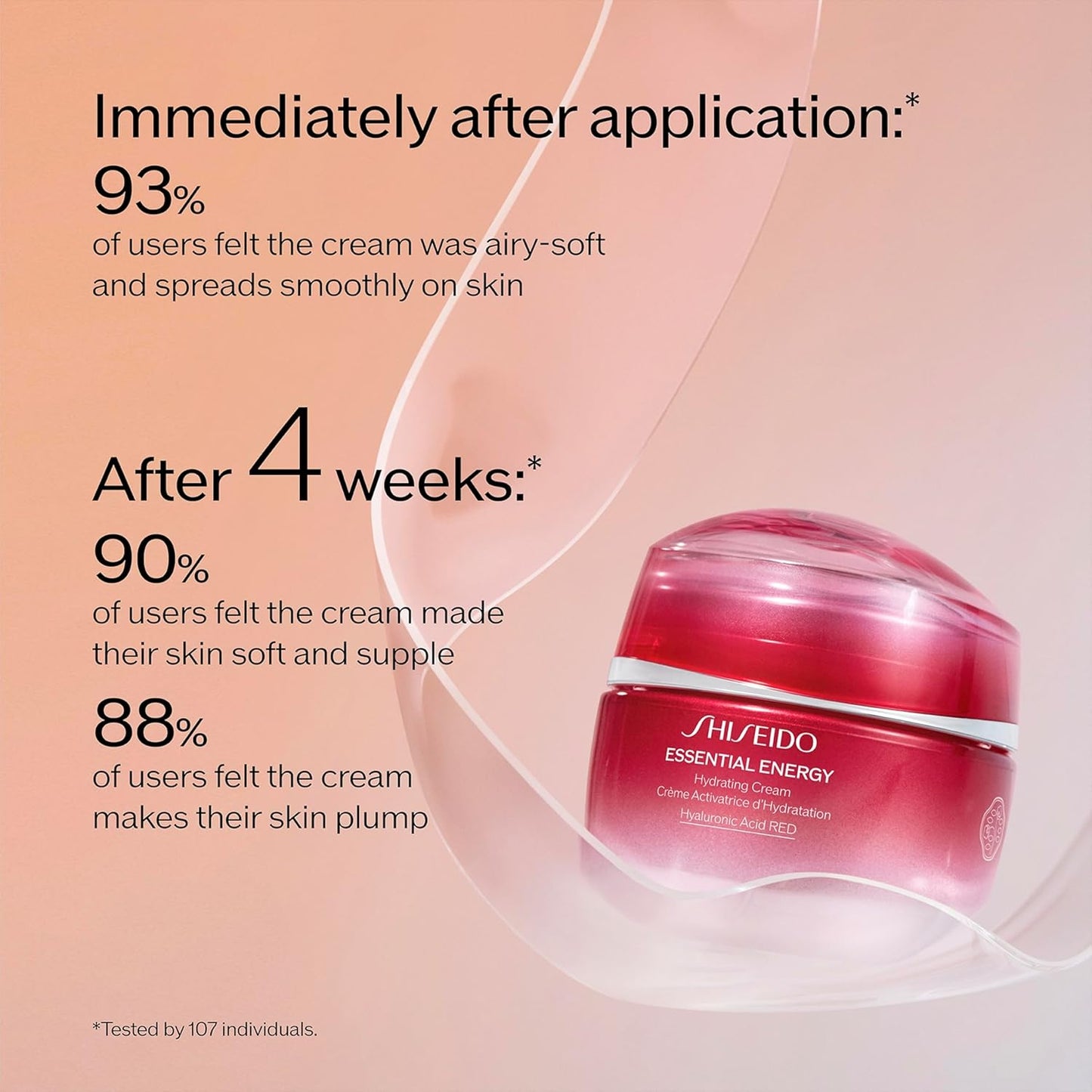 Shiseido Essential Energy Hydrating Cream Refill - 50 mL | Reduces Pores & Fine Lines - Vegan Formula