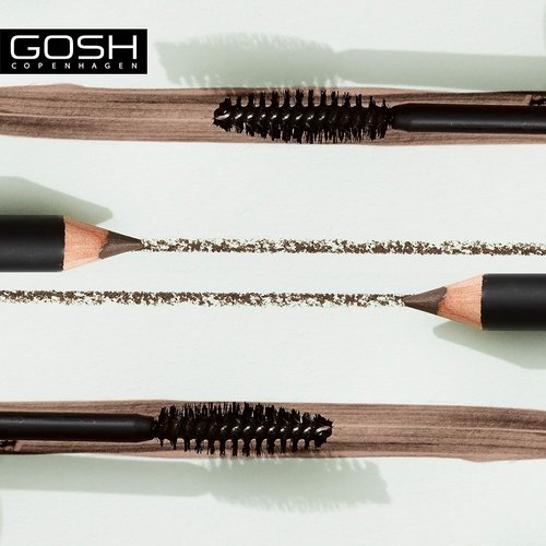 GOSH Eyebrow Pencil 005 Dark Brown - Long-Lasting, Waterproof Formula for Defined Brows
