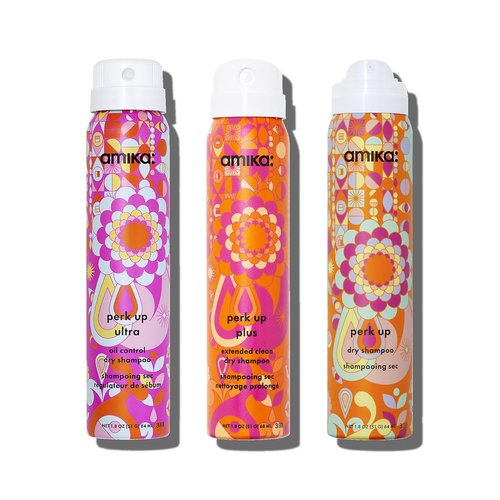 Amika Perk Up Pursuit - Dry Shampoo Trial Set for Effortless Volume & Freshness