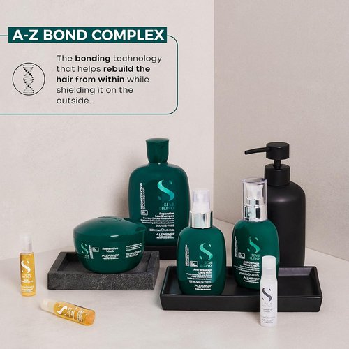 ALFAPARF MILANO Semi Di Lino Hair Repair Set - SOS Emergency Oil & Lotion for Damaged Hair - Adds Shine & Softness