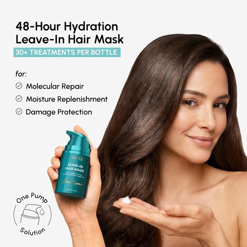 MAREE Deep Conditioning Leave-In Hair Mask - Keratin Treatment with Biotin & Natural Oils for Damaged Hair